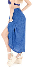 Load image into Gallery viewer, la-leela-swimwear-women-wrap-sarong-bikini-cover-up-tie-dye-78x43-royal-blue_4464