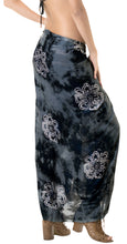 Load image into Gallery viewer, la-leela-rayon-scarf-deal-dress-bikini-wrap-sarong-printed-78x43-black_4471