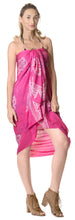 Load image into Gallery viewer, la-leela-rayon-hawaiian-women-wrap-suit-sarong-printed-78x43-dark-pink_4473