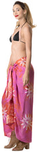 Load image into Gallery viewer, la-leela-rayon-beach-swimsuit-sarong-bikini-cover-up-printed-78x43-dark-pink_4480