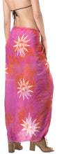 Load image into Gallery viewer, la-leela-rayon-beach-swimsuit-sarong-bikini-cover-up-printed-78x43-dark-pink_4480