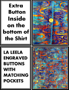 la-leela-men-casual-wear-cotton-hand-printed-blue-orange-turquoise-hawaiian-aloha-shirt-size-s-xxl