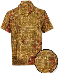 la-leela-men-casual-beachwaer-cotto-shortsleeve-hawaiian-men-shirt-for-aloha-tropical-beach-front-pocket-golden-brown