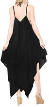Load image into Gallery viewer, la-leela-beach-dress-solid-tropical-skirt-halter-swimsuit-osfm-14-16-black_3422