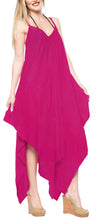 Load image into Gallery viewer, la-leela-rayon-solid-swimwear-luau-boho-beach-dresses-osfm-14-16-pink_3423