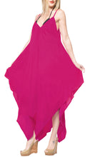 Load image into Gallery viewer, la-leela-rayon-solid-swimwear-luau-boho-beach-dresses-osfm-14-16-pink_3423