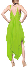 Load image into Gallery viewer, la-leela-beach-dress-solid-tropical-halter-swimsuit-osfm-14-16-parrot-green_3424