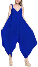 Load image into Gallery viewer, la-leela-beach-dress-solid-knee-slit-club-stretchy-osfm-14-16-royal-blue_3430