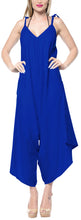 Load image into Gallery viewer, la-leela-beach-dress-solid-knee-slit-club-stretchy-osfm-14-16-royal-blue_3430