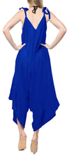 Load image into Gallery viewer, la-leela-beach-dress-solid-knee-slit-club-stretchy-osfm-14-16-royal-blue_3430