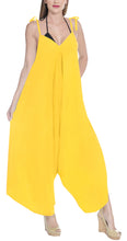 Load image into Gallery viewer, la-leela-rayon-solid-womens-beach-wear-casual-dress-beach-cover-upes-yellow-3494-one-size