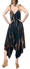 Load image into Gallery viewer, la-leela-beach-dress-tie-dye-maxi-tube-party-boho-skirt-osfm-14-16-black_3466