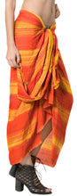 Load image into Gallery viewer, la-leela-beach-wear-pareo-bath-sarong-bikini-cover-up-tie_dye-78x43-golden_4482