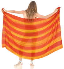 Load image into Gallery viewer, la-leela-beach-wear-pareo-bath-sarong-bikini-cover-up-tie_dye-78x43-golden_4482
