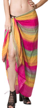 Load image into Gallery viewer, la-leela-swimwear-womens-scaf-sarong-bikini-cover-up-tie-dye-78x43-green_6816