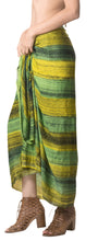Load image into Gallery viewer, la-leela-fringe-towel-wrap-pareo-sarong-bikini-cover-up-tie-dye-78x43-green_4488