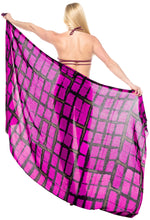 Load image into Gallery viewer, la-leela-bathing-suit-cover-up-swim-sarong-bikini-cover-up-tie-dye-78x43-pink_4500