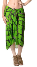Load image into Gallery viewer, la-leela-rayon-swimsuit-cover-up-long-dress-sarong-tie-dye-78x43-green_4501