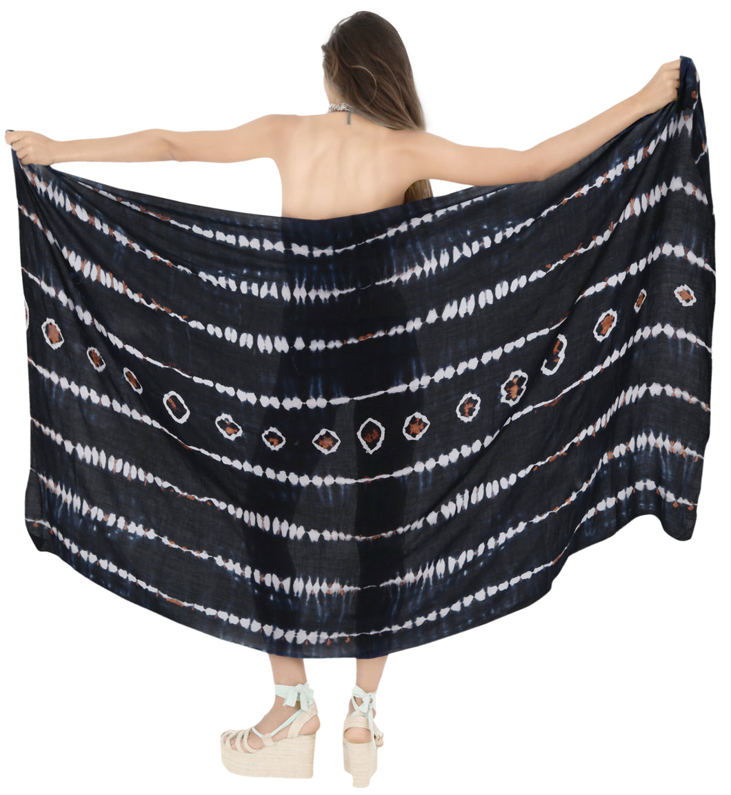 la-leela-bathing-towel-beachwear-womens-sarong-bikini-cover-up-Tie-Dye-printed