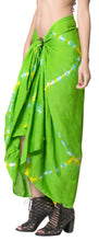 Load image into Gallery viewer, la-leela-scarf-deal-beach-dress-beach-sarong-tie-dye-78x43-green_4520