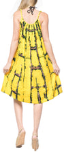 Load image into Gallery viewer, la-leela-beach-dress-tie-dye-vacation-womens-party-skirt-osfm-14-18-yellow_3477