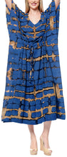 Load image into Gallery viewer, la-leela-rayon-tie_dye-caftan-beach-dress-women-blue_1388-osfm-14-32w