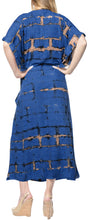 Load image into Gallery viewer, la-leela-rayon-tie_dye-caftan-beach-dress-women-blue_1388-osfm-14-32w