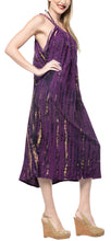 Load image into Gallery viewer, la-leela-rayon-tie-dye-dresses-luau-length-knee-osfm-14-18-l-2x-purple_3538-purple_f687