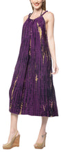 Load image into Gallery viewer, la-leela-rayon-tie-dye-dresses-luau-length-knee-osfm-14-18-l-2x-purple_3538-purple_f687
