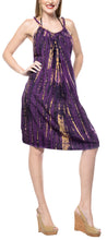 Load image into Gallery viewer, la-leela-beach-dress-rayon-tie-dye-cover-up-skirt-party-osfm-14-18-purple_3539