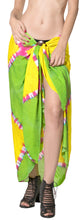 Load image into Gallery viewer, la-leela-bikini-cover-up-pareo-sarong-bikini-cover-up-tie-dye-78x43-green_4529