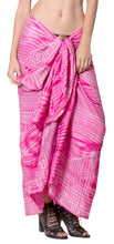 Load image into Gallery viewer, la-leela-bathing-swimsuit-women-sarong-bikini-cover-up-tie-dye-78x43-pink_4530