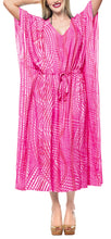 Load image into Gallery viewer, la-leela-rayon-tie_dye-caftan-beach-dress-loose-gown-women-pink_1372-osfm-14-32w