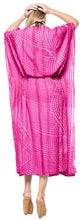 Load image into Gallery viewer, la-leela-rayon-tie_dye-caftan-beach-dress-loose-gown-women-pink_1372-osfm-14-32w