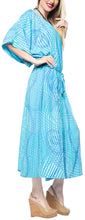 Load image into Gallery viewer, la-leela-lounge-rayon-tie_dye-long-caftan-dress-women-turquoise_1374-osfm-14-32w-l-5x