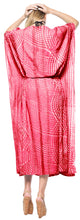 Load image into Gallery viewer, la-leela-rayon-tie_dye-caftan-tunic-beach-dress-women-red_1376-osfm-14-32w