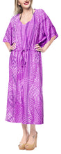 Load image into Gallery viewer, la-leela-rayon-tie_dye-caftan-beach-dress-women-purple_1377-osfm-14-32w