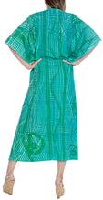 Load image into Gallery viewer, la-leela-rayon-tie_dye-caftan-beach-dress-womens-sea-green_1378-osfm-14-32w