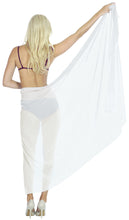 Load image into Gallery viewer, La Leela Women&#39;s Hawaiian Bikini Beach Wrap Sheer Sarong Swimming Bathing suit Beachwear Swim Dress Pareo Cover up Long 78&quot;X42&quot;  Purple 905019