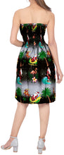 Load image into Gallery viewer, LA LEELA Christmas Soft  santa Top Caribbean Short Office Black 3495 One Size