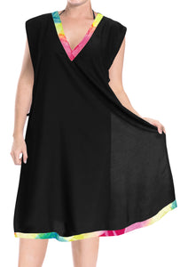 One size Swimwear Swimsuit Beach Women's Cover up Kimono Blouse Tie Dye TOP Biki