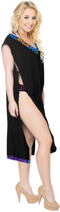 LA LEELA Bikini Swimwear Swimsuit Beach Cardigan Cover-ups Women's Dress Solid
