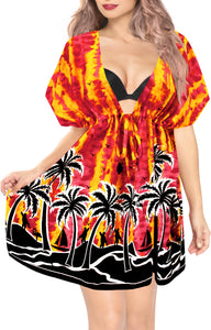 la-leela-bikni-swimwear-soft-fabric-printed-beachwear-loose-cover-up-OSFM 14-24W [L- 3X]-Blood Red_B937