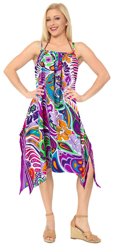 la-leela-bikni-swimwear-soft-fabric-printed-beachwear-loose-cover-up-OSFM 14-16W [L- 1X]-Violet_B934