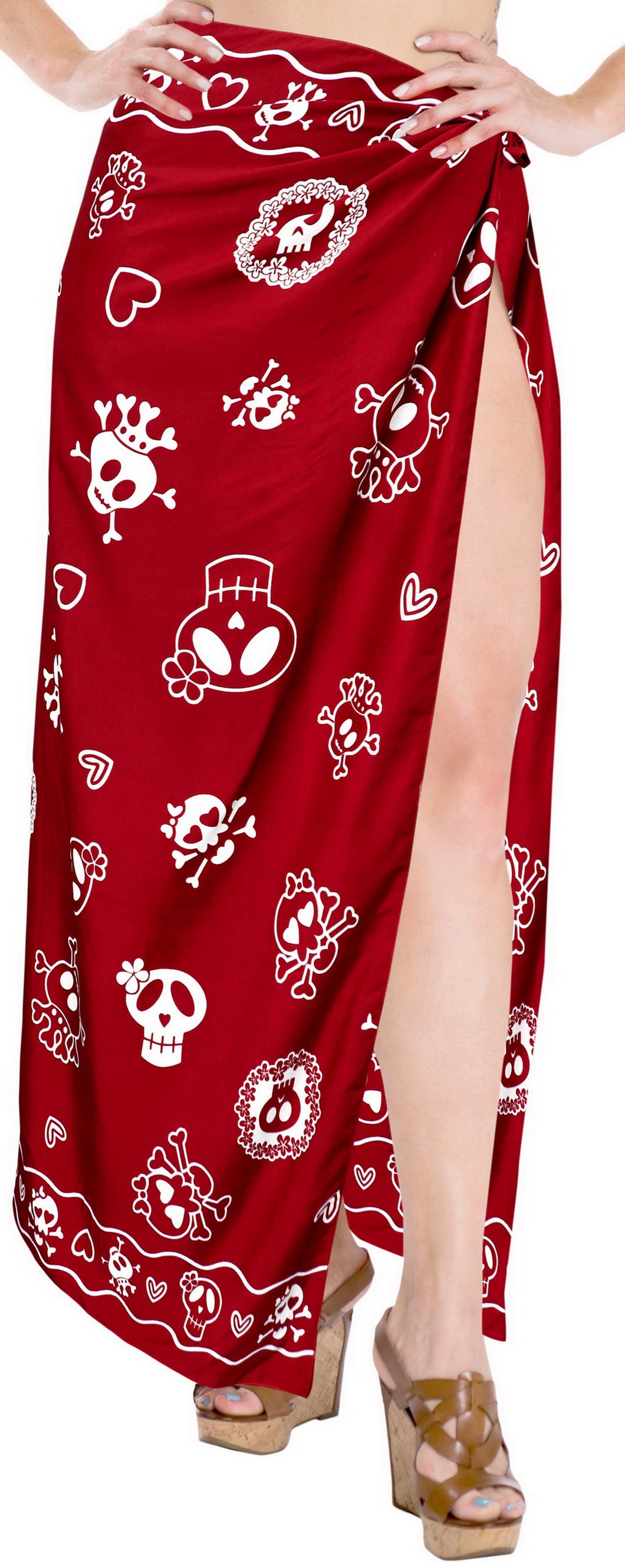 la-leela-soft-light-long-swim-dress-beach-girl-sarong-printed-78x39-red_2537