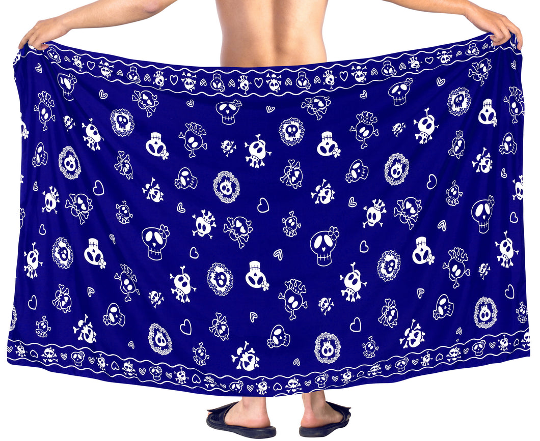 la-leela-beach-wear-mens-sarong-pareo-wrap-cover-upss-bathing-suit-beach-towel-swimming-Blue_B924