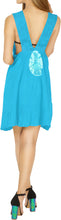 Cargar imagen en el visor de la galería, La Leela Beachwear Sleeveless V Neck Swimwear Swimsuit Bikini Cover up Dress Sky Blue