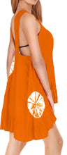 Load image into Gallery viewer, La Leela Casual Beachwear Swimsuit Bikini Swimwear Sleeveless Cover up Blouse Orange