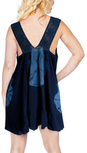 Cargar imagen en el visor de la galería, La Leela Casual Beachwear Swimsuit Bikini Swimwear Sleeveless Blouse Cover up Navy Blue