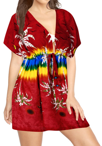 la-leela-bikni-swimwear-soft-fabric-printed-beachwear-loose-cover-up-OSFM 14-24W [L- 3X]-Blood Red_B815